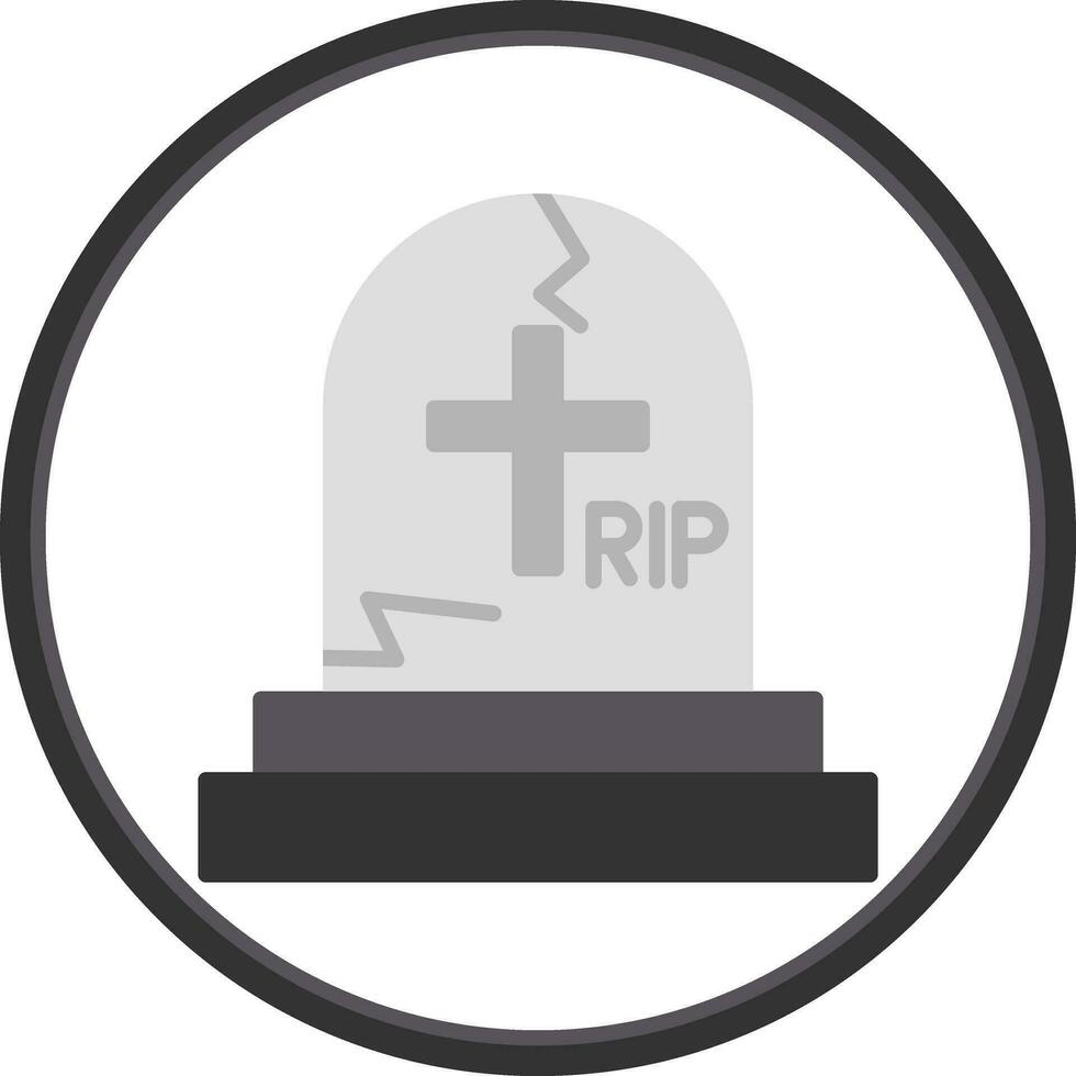 conception d'icône de vecteur de cimetière