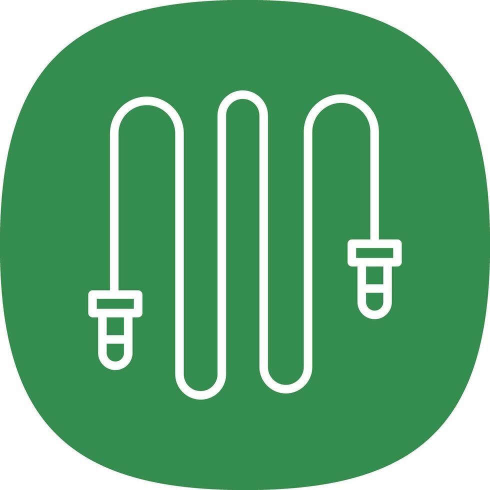 conception d'icône de vecteur de corde à sauter