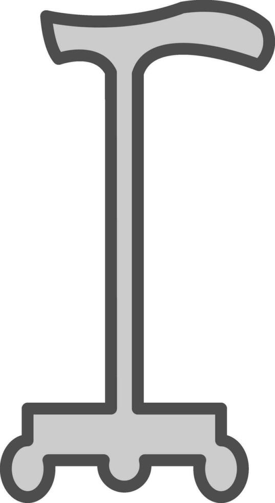 conception d'icône de vecteur de bâton de marche