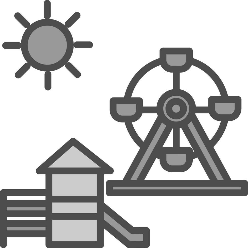 conception d'icône de vecteur de terrain de jeu