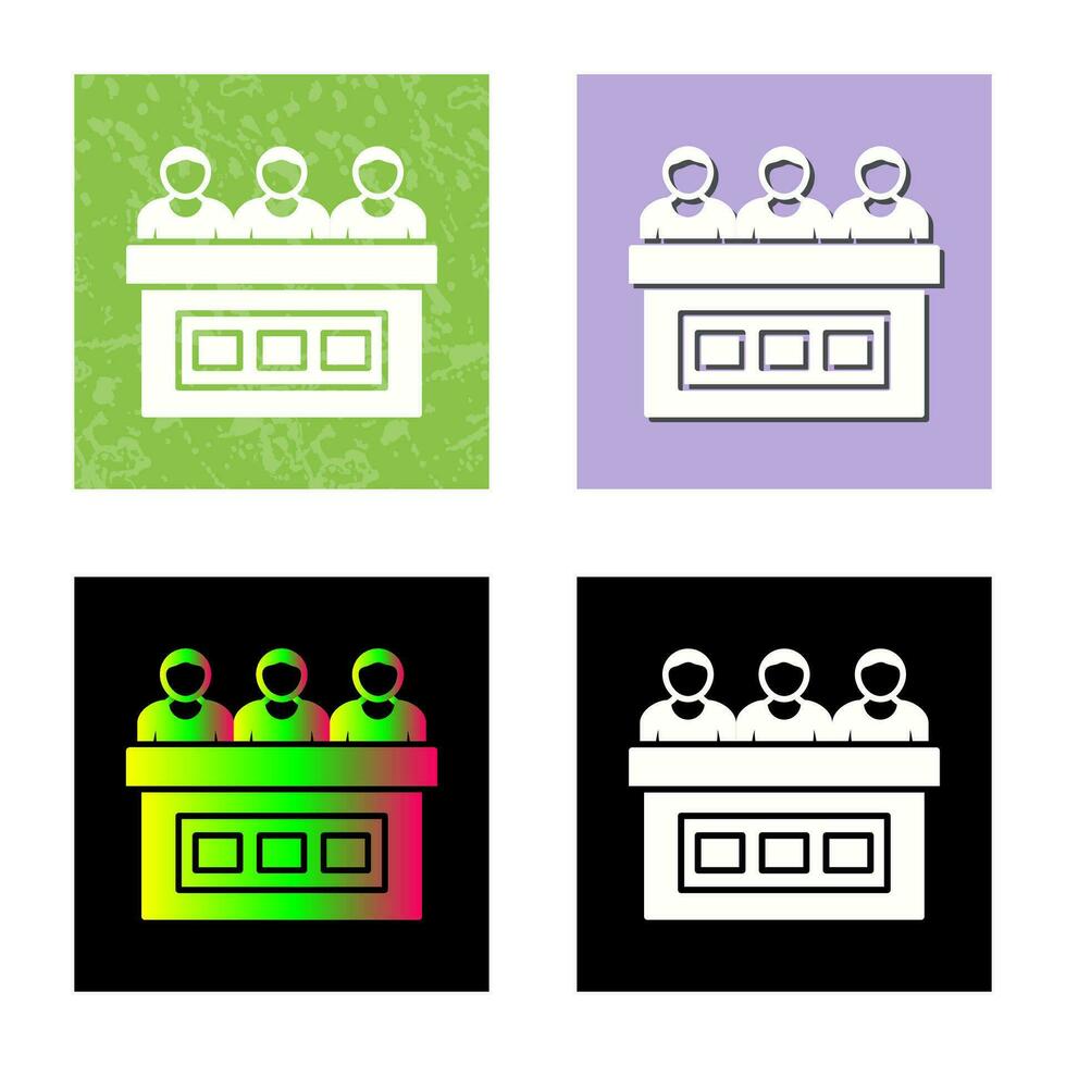 icône de vecteur de jury