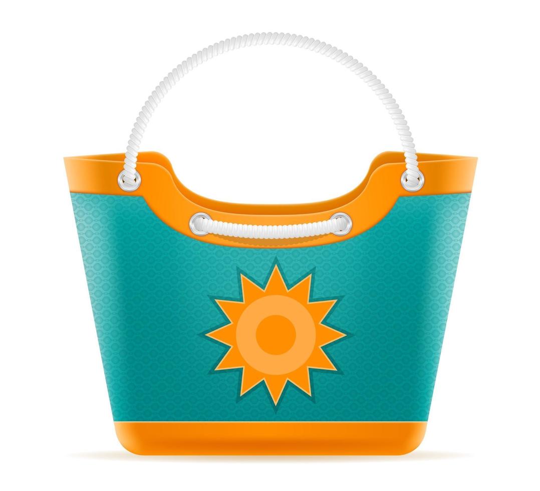 sac de plage pour les femmes illustration vectorielle stock isolé sur fond blanc vecteur