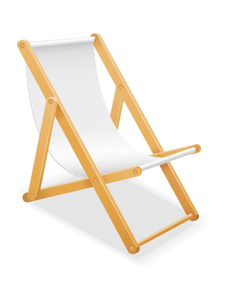 illustration de vecteur stock chaise longue isolé sur fond blanc