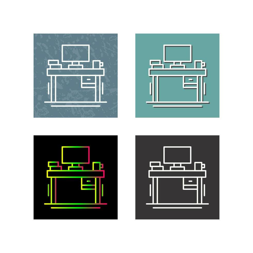 icône de vecteur de bureau