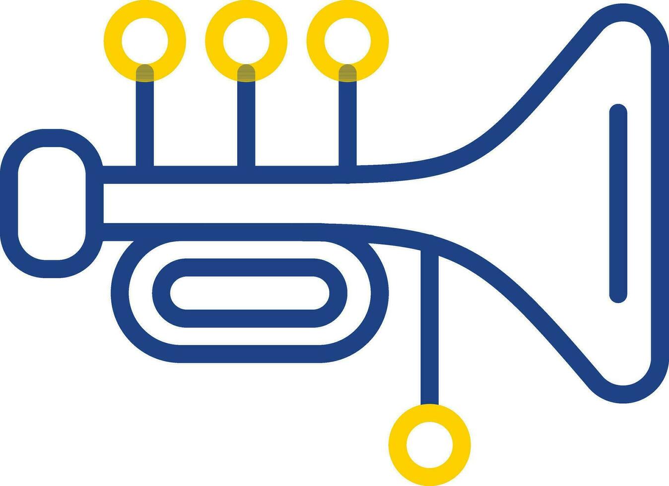 conception d'icône de vecteur de tuba