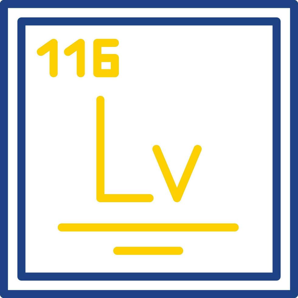 livermorium vecteur icône conception