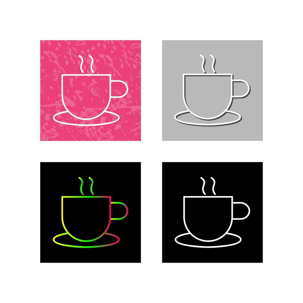 icône de vecteur de café chaud unique
