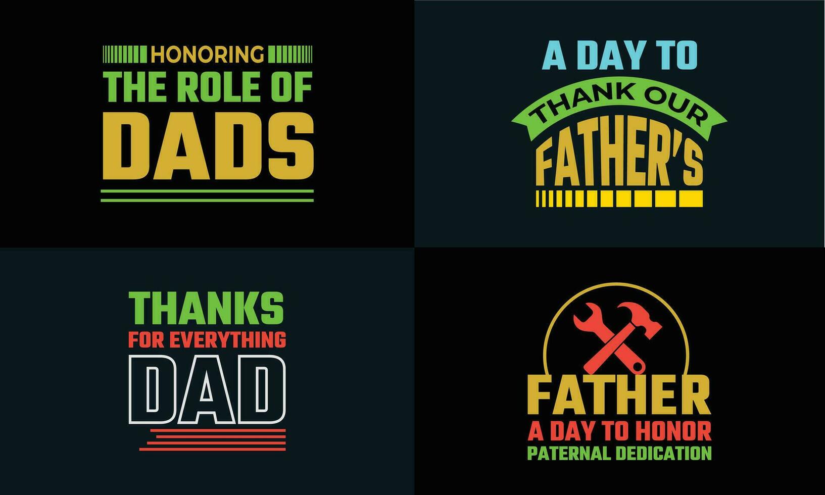 meilleur typographie T-shirt pour du père journée vecteur