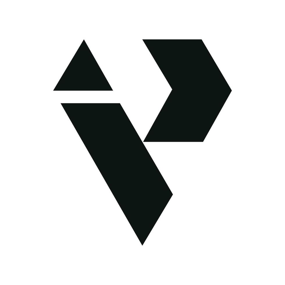 abstrait initiale monogramme v logo vecteur