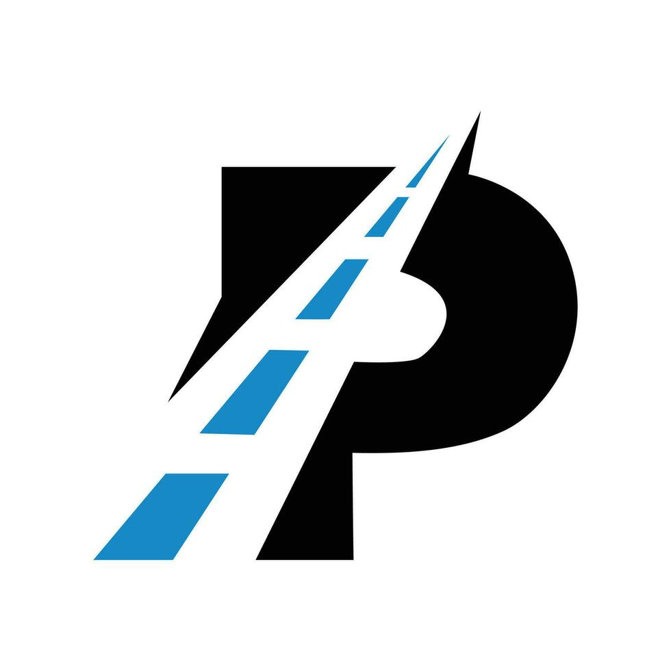 vecteur de logo lettre p