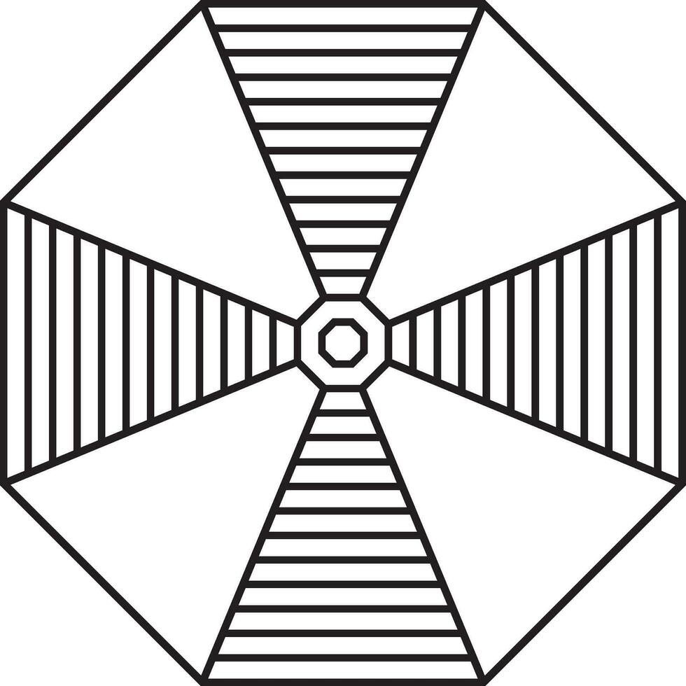 parapluie Haut vue icône, hexagone vecteur icône pour illustration.