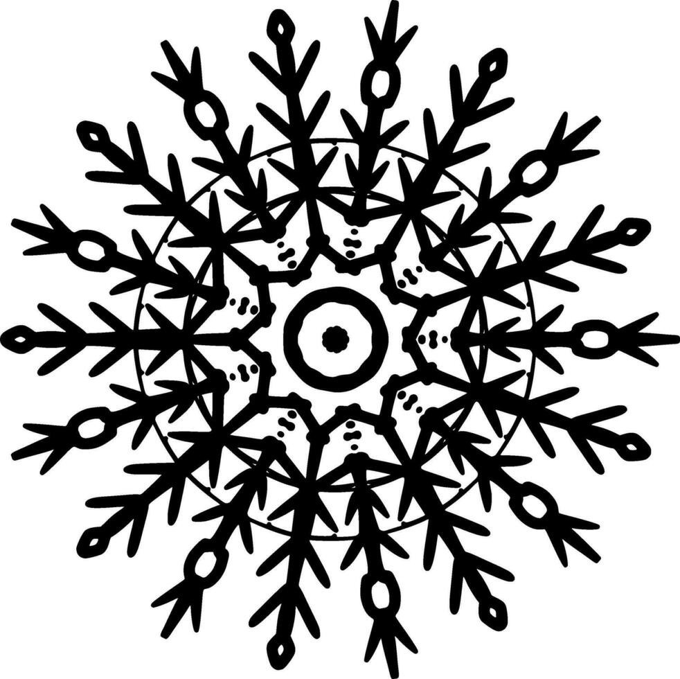 monochrome ethnique mandala conception. anti stress coloration page pour adultes. main tiré noir et blanc vecteur illustration