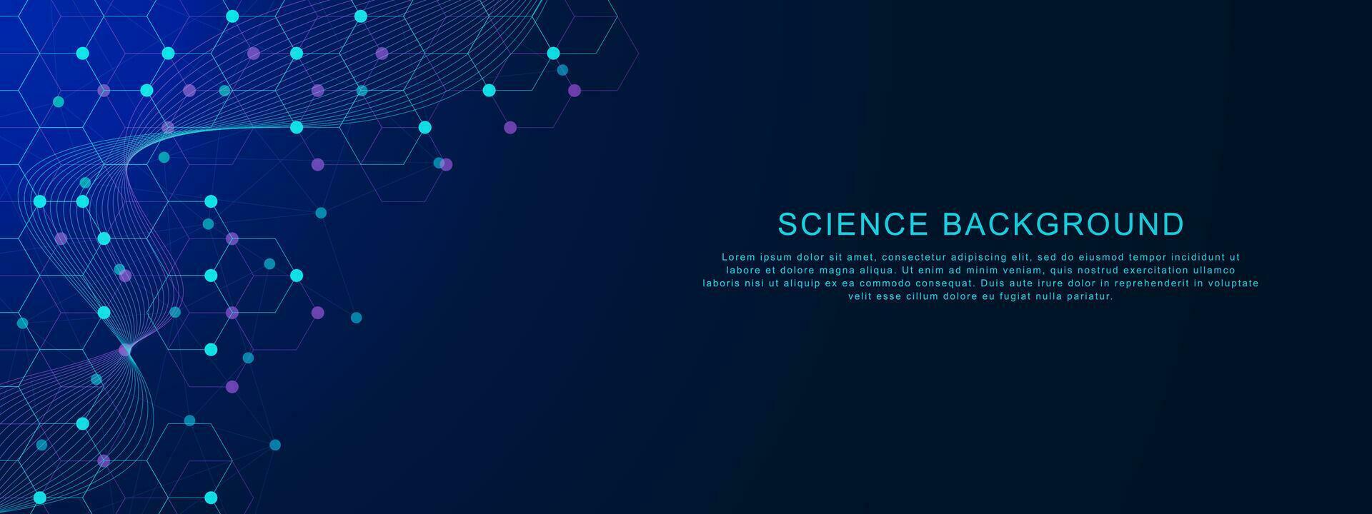 abstrait hexagones avec de liaison points et lignes. réseau connexion, gros Les données visualisation, science et La technologie Contexte conception. vecteur illustration.