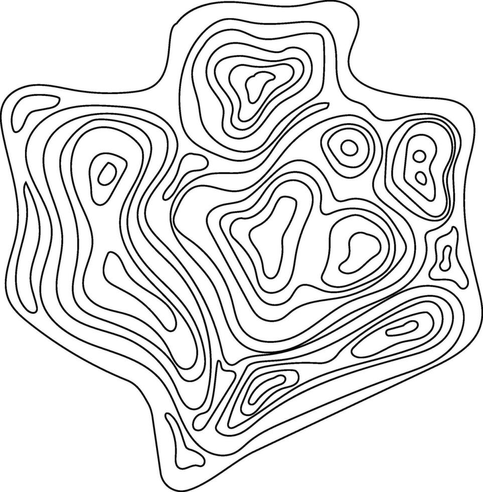 ligne topographie élément vecteur