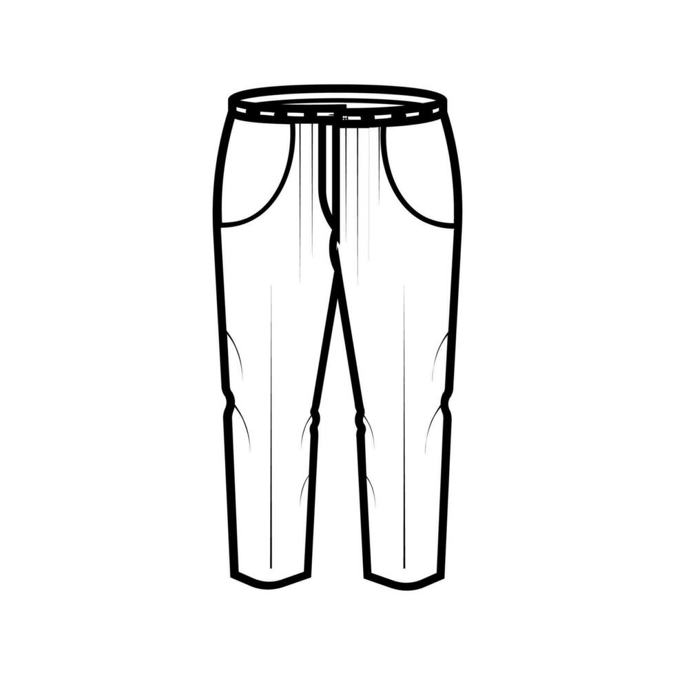 pantalon modifiable et redimensionnable vecteur icône