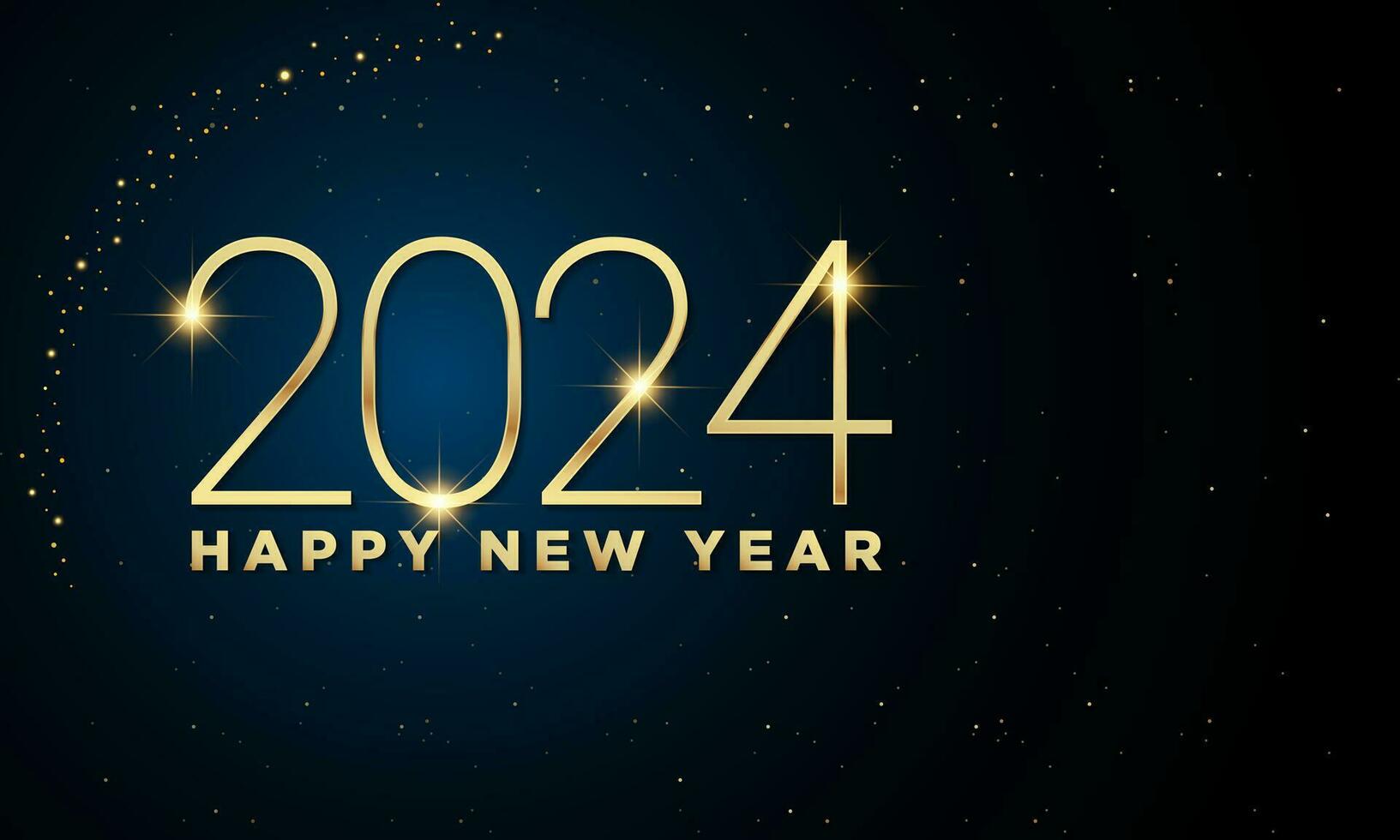 2024 content Nouveau année Contexte conception. d'or 2024 content Nouveau année caractères. vecteur