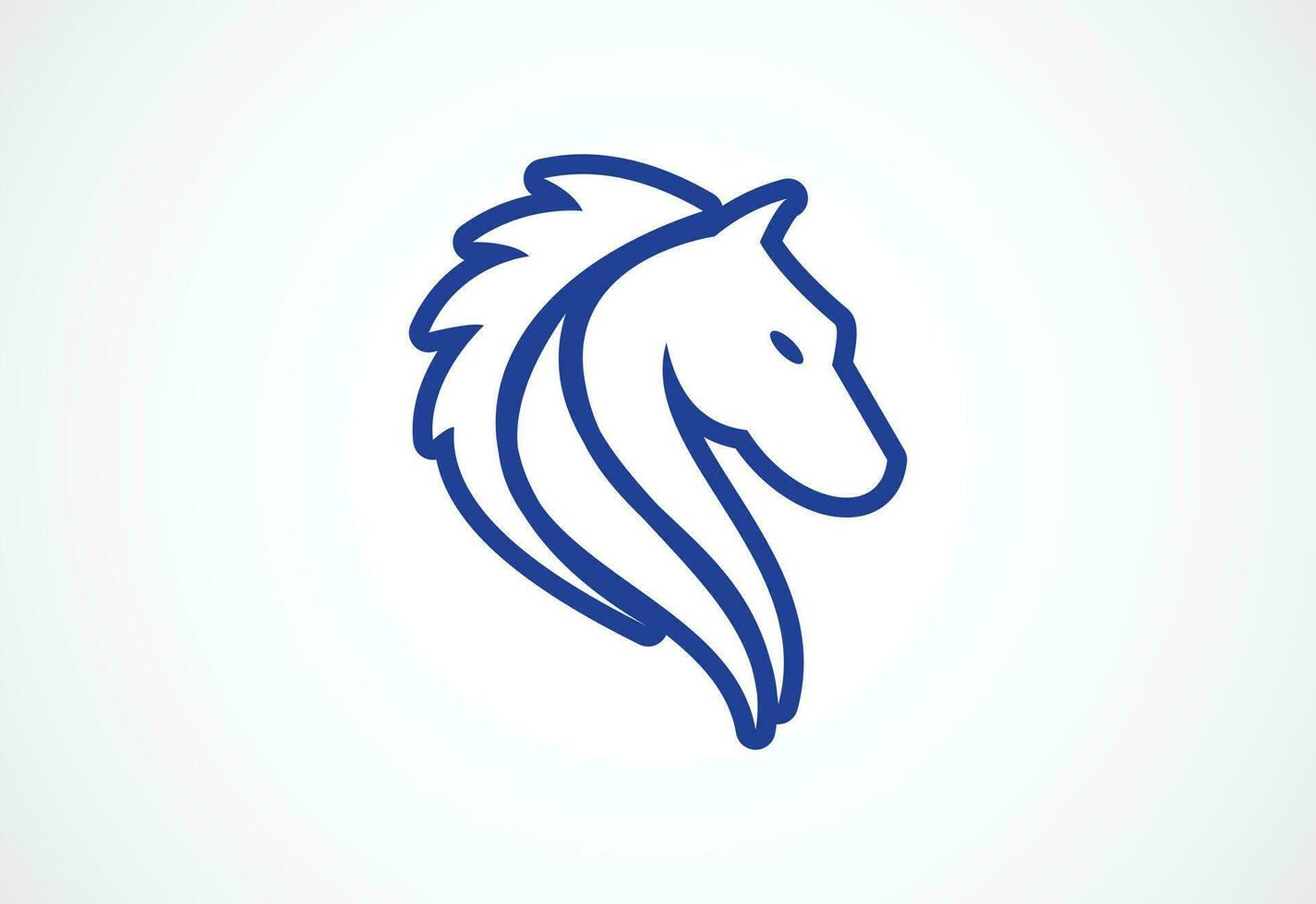 Créatif cheval tête logo conception vecteur conception modèle