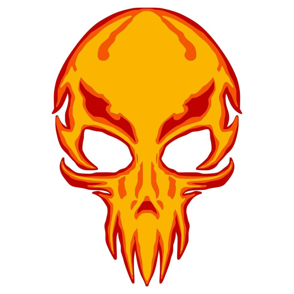 crâne tête illustration art mascotte logo vecteur