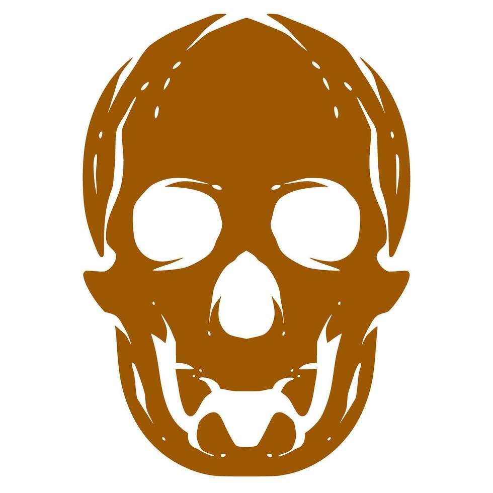 crâne tête illustration art logo mascotte vecteur