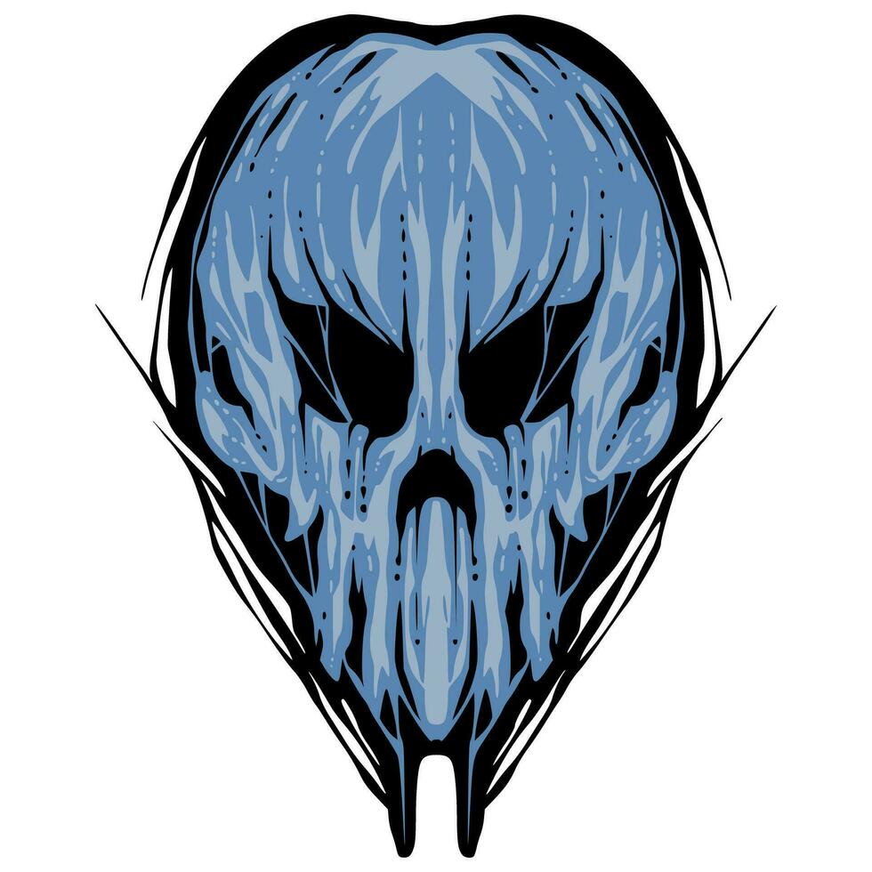 crâne tête illustration mascotte logo vecteur