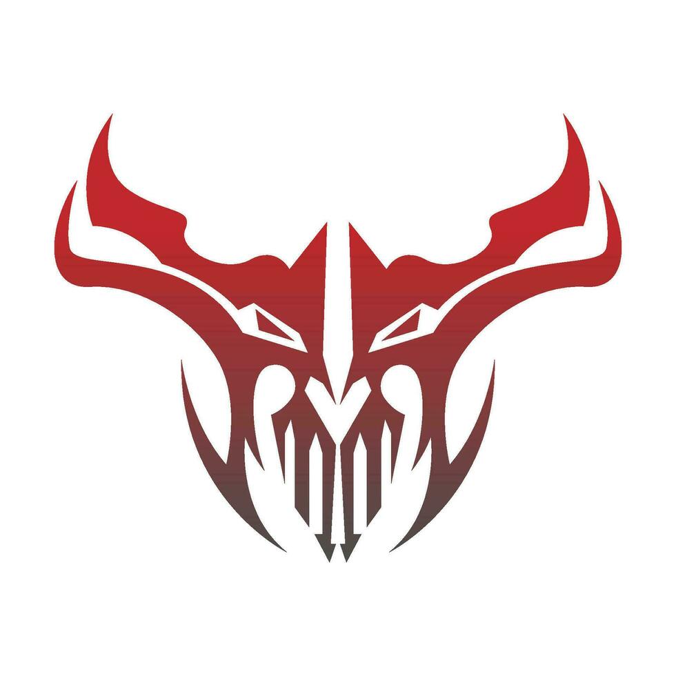 démon logo icône conception vecteur