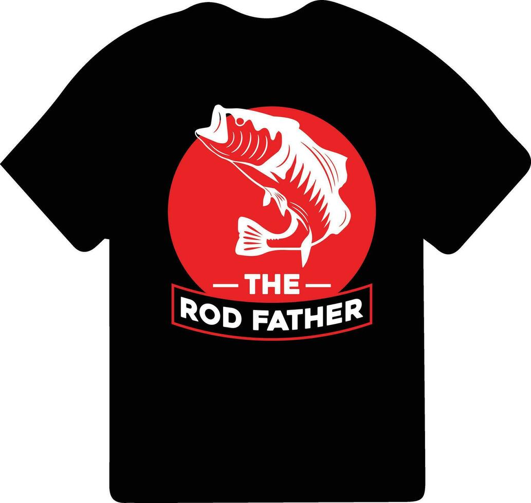 le père de la tige T-shirt conception, pêche vêtements, pêche typographie T-shirt conception, pêche Jeux. vecteur