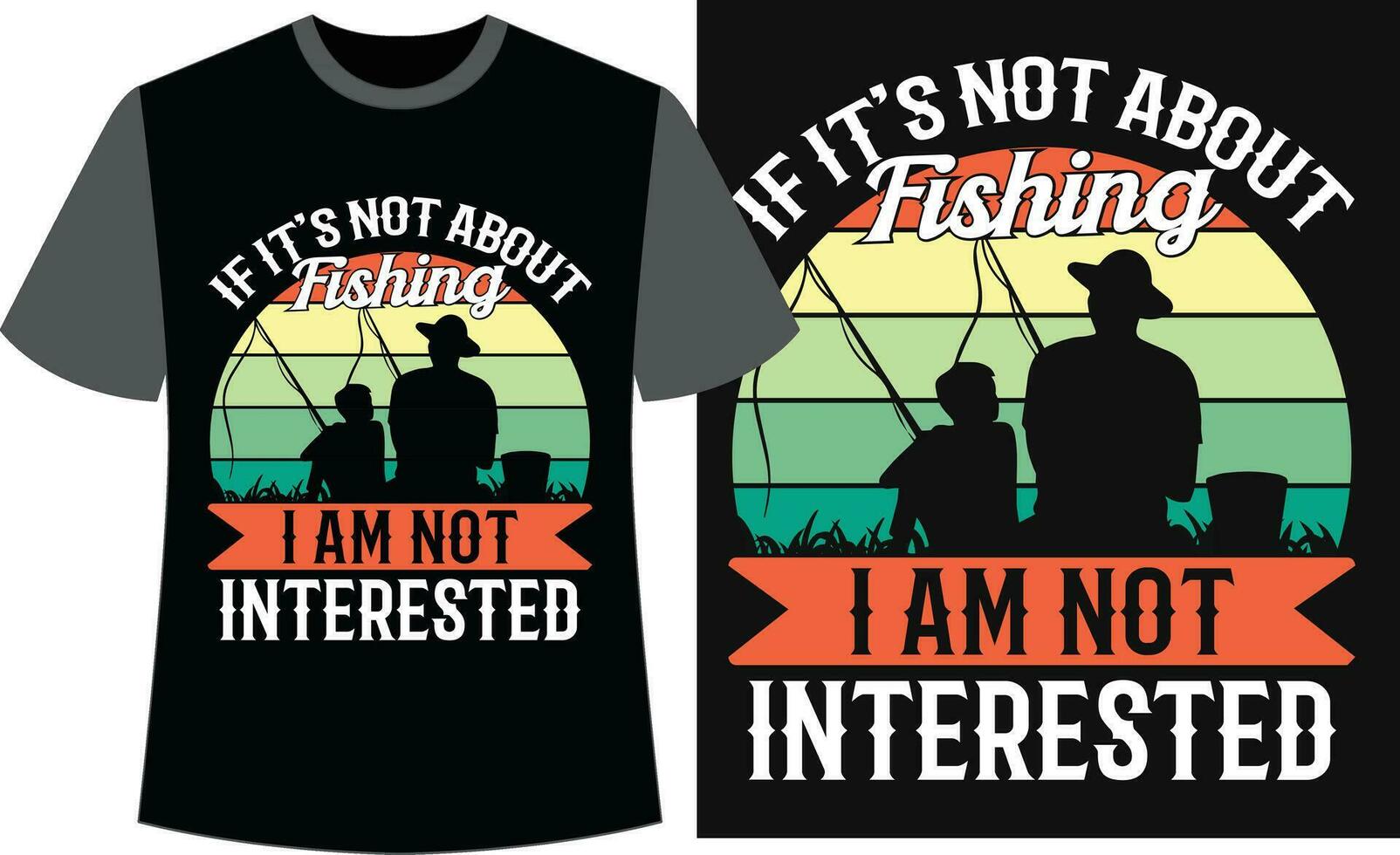 typographie pêche T-shirt conception. pêche vecteur conception.