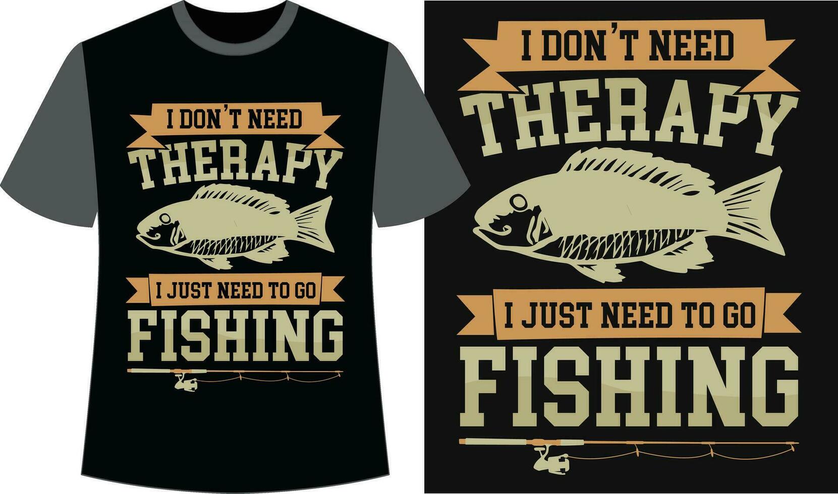 déchaîner votre passion avec branché pêche T-shirt dessins vecteur