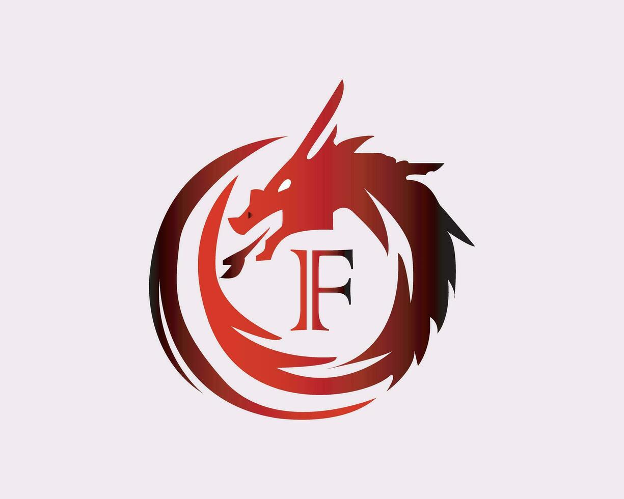 dragon alphabet logo vecteur