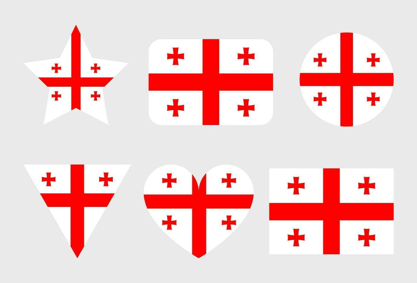 Géorgie drapeau vecteur icône