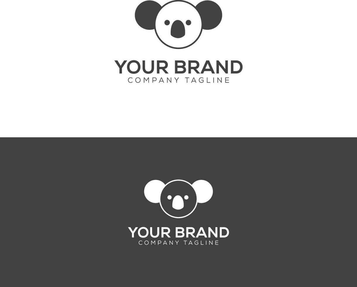 koala logo conception vecteur