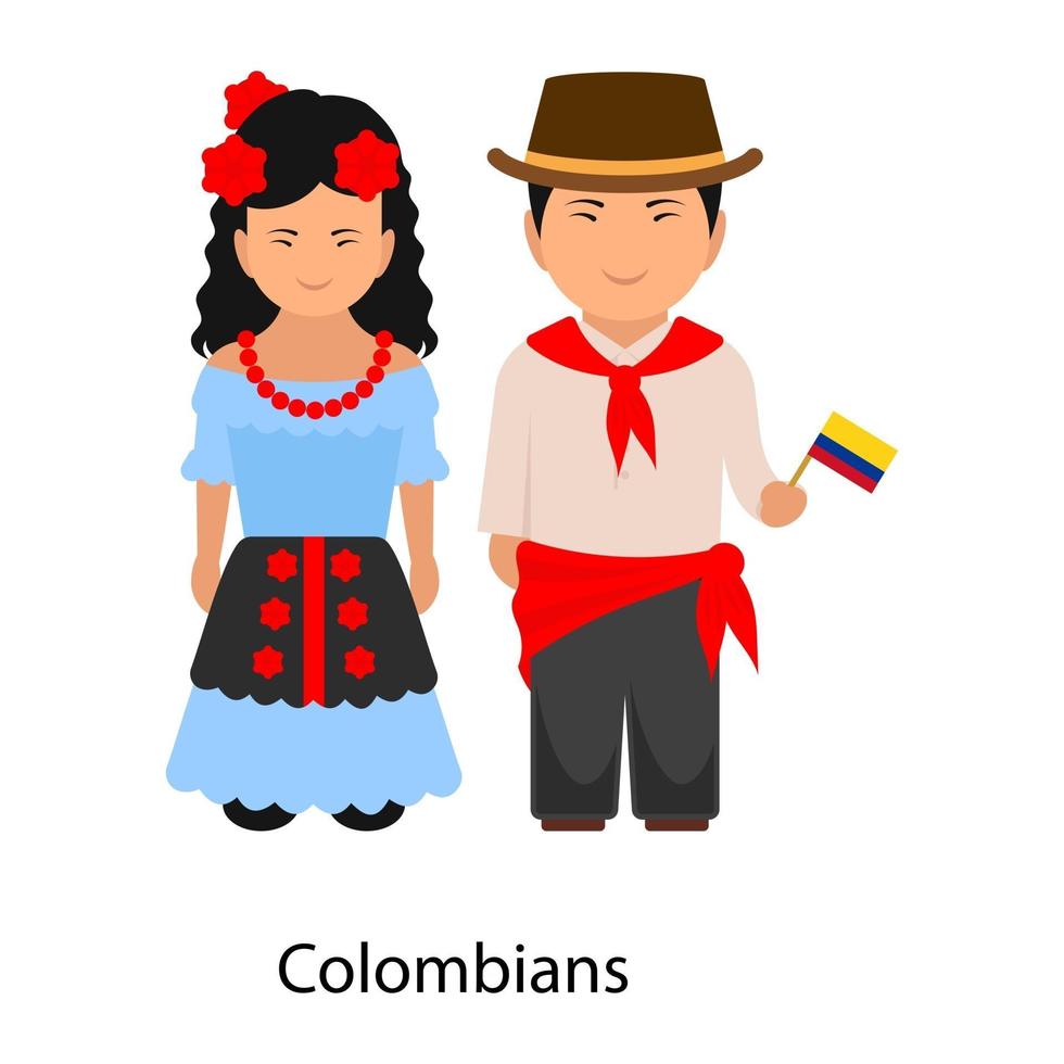 conception de vêtements colombiens vecteur