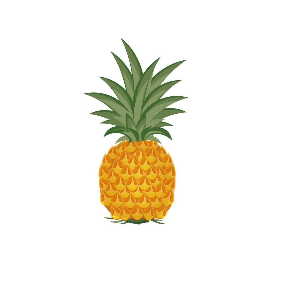 sucré et Frais mon chéri ananas vecteur illustration logo