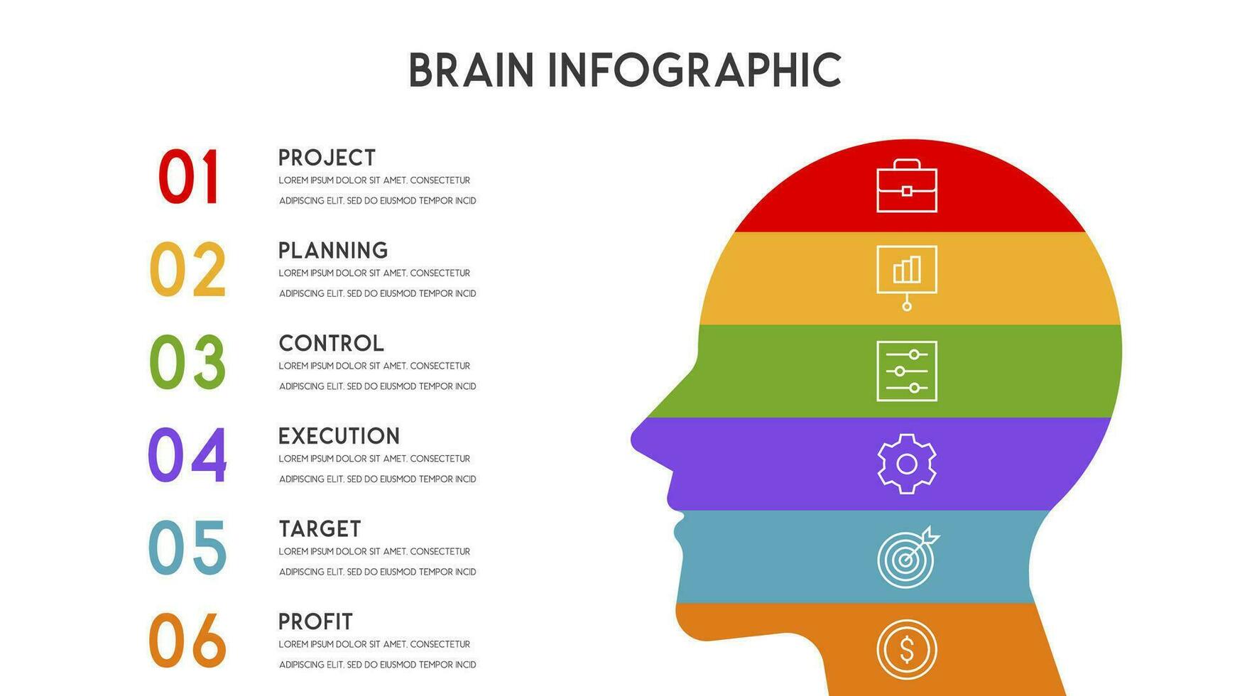 vecteur Humain tête et autre éléments pour infographie