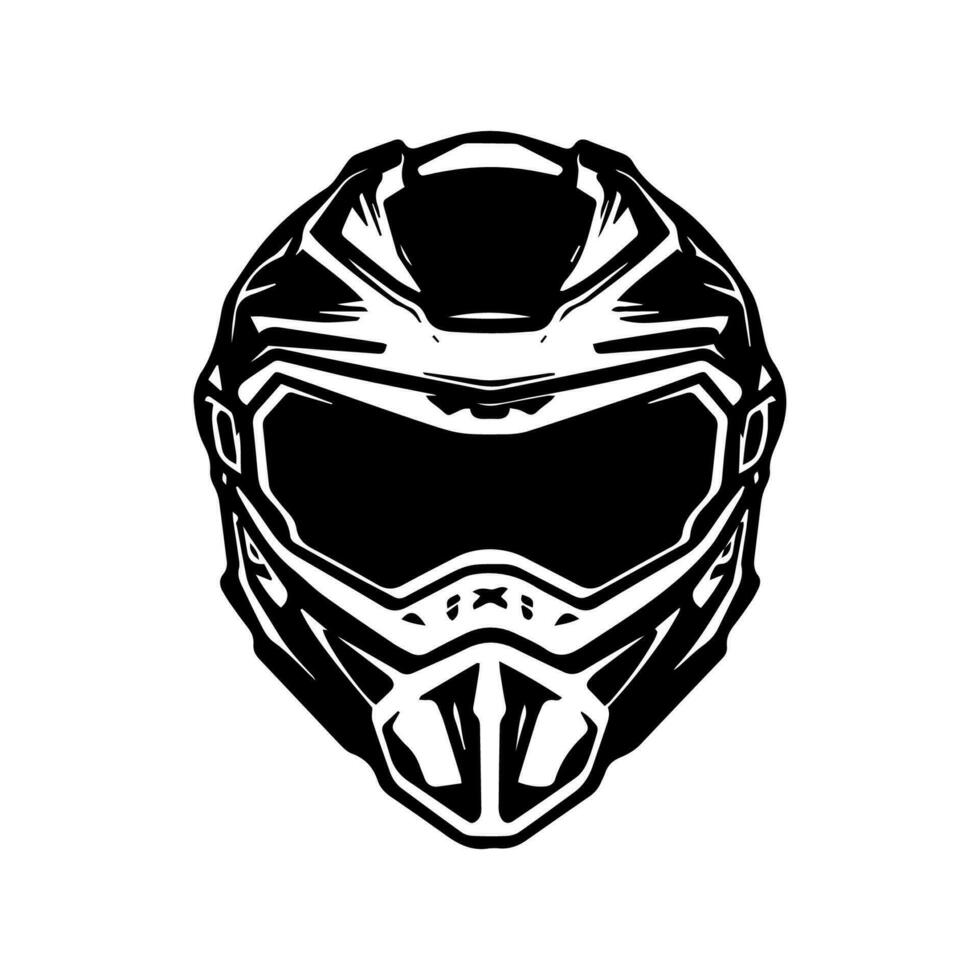 motocross casque motard logo conception illustration vecteur