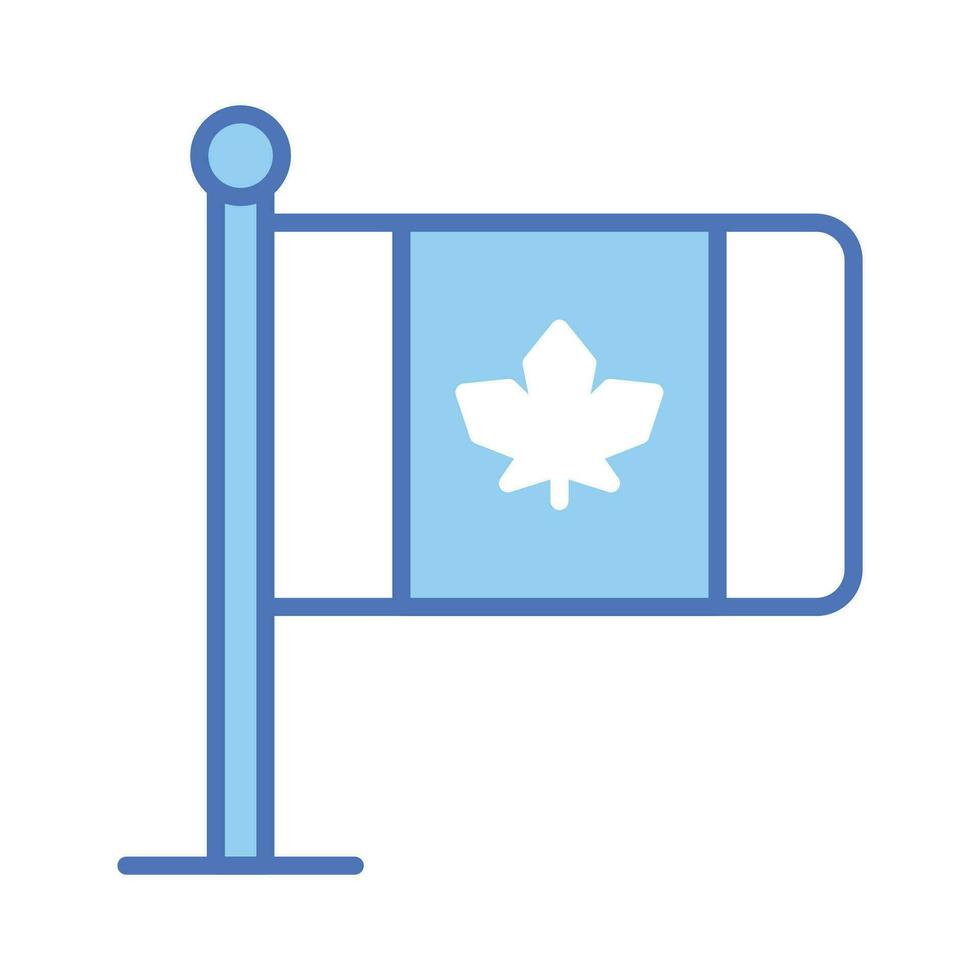saisir cette magnifiquement conçu icône de canadien drapeau dans branché style vecteur