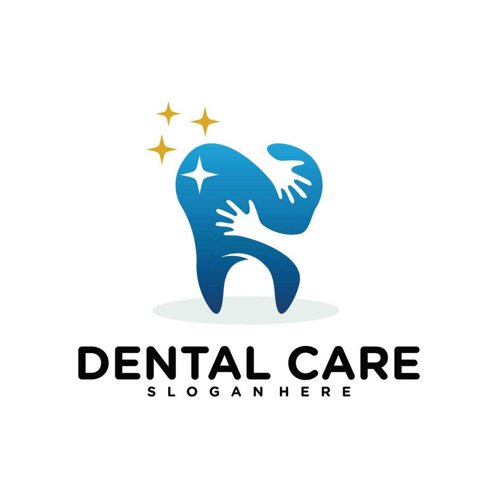 modèle de logo de clinique dentaire, vecteur de conceptions de logo de soins dentaires