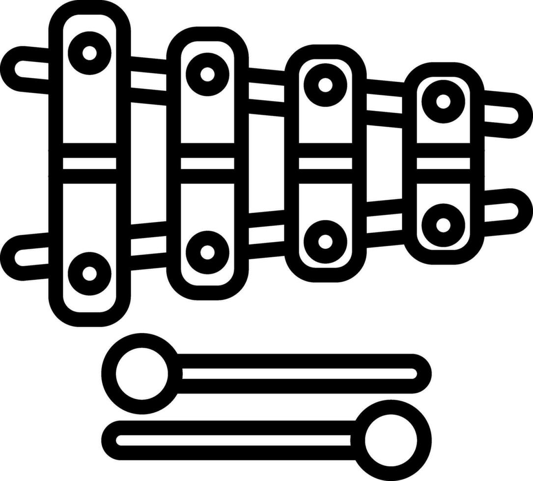 conception d'icône de vecteur de xylophone