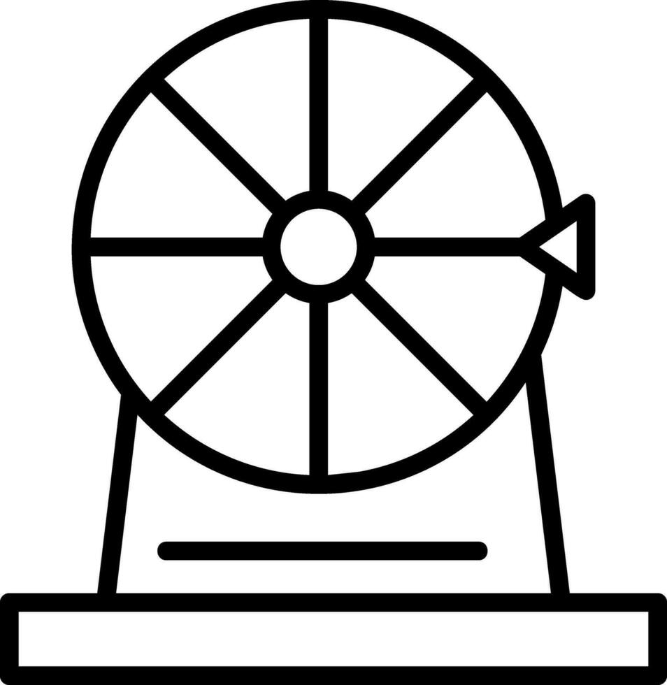 conception d'icône de vecteur de roue de fortune