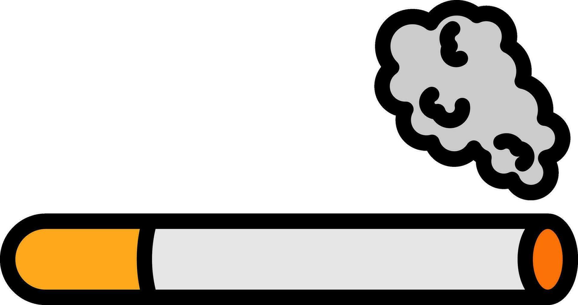 conception d'icône de vecteur de cigarette