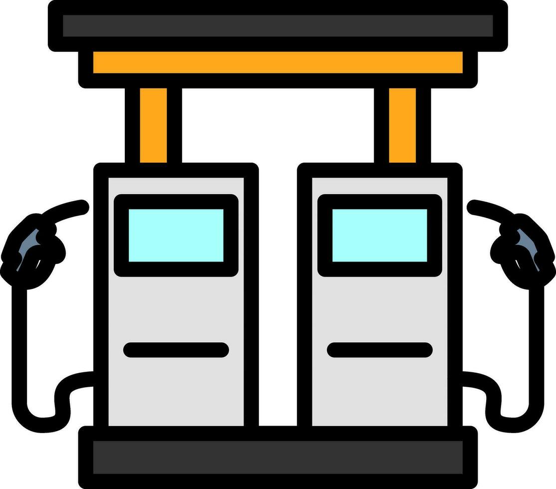conception d'icône de vecteur de station-service