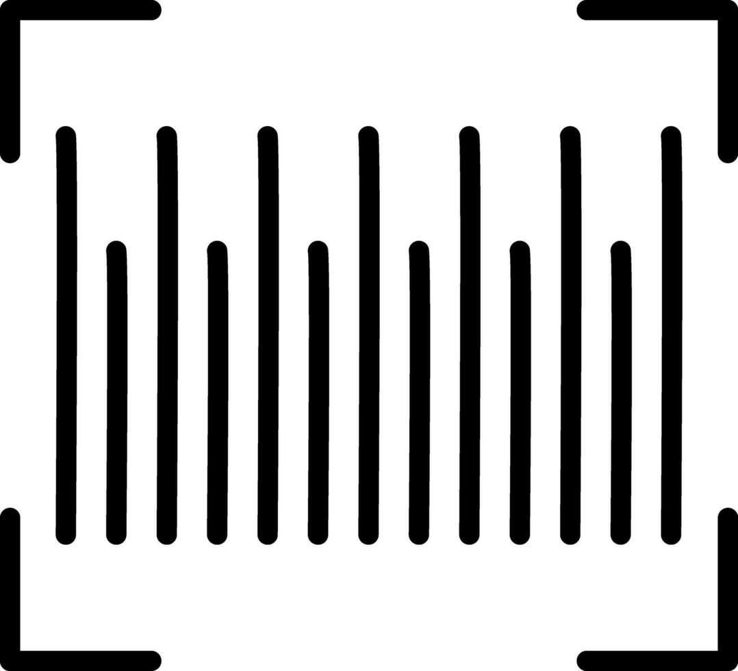 conception d'icône de vecteur de code à barres