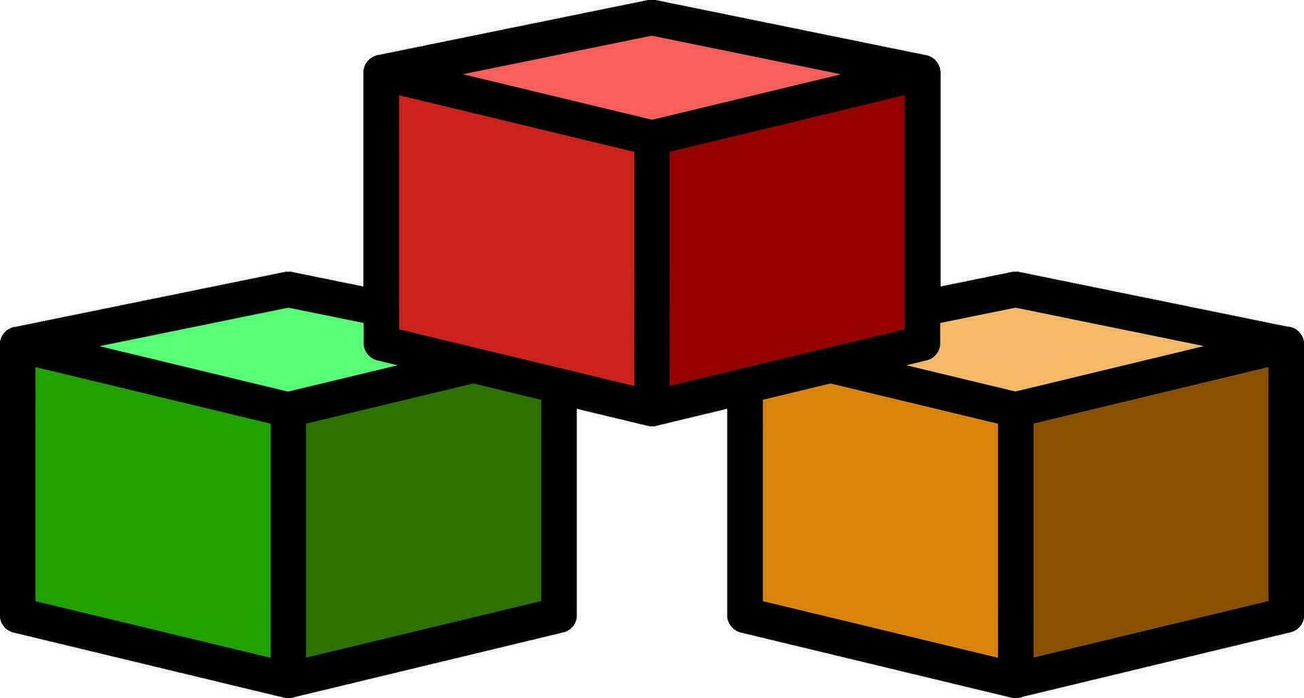 conception d'icônes vectorielles de blocs vecteur