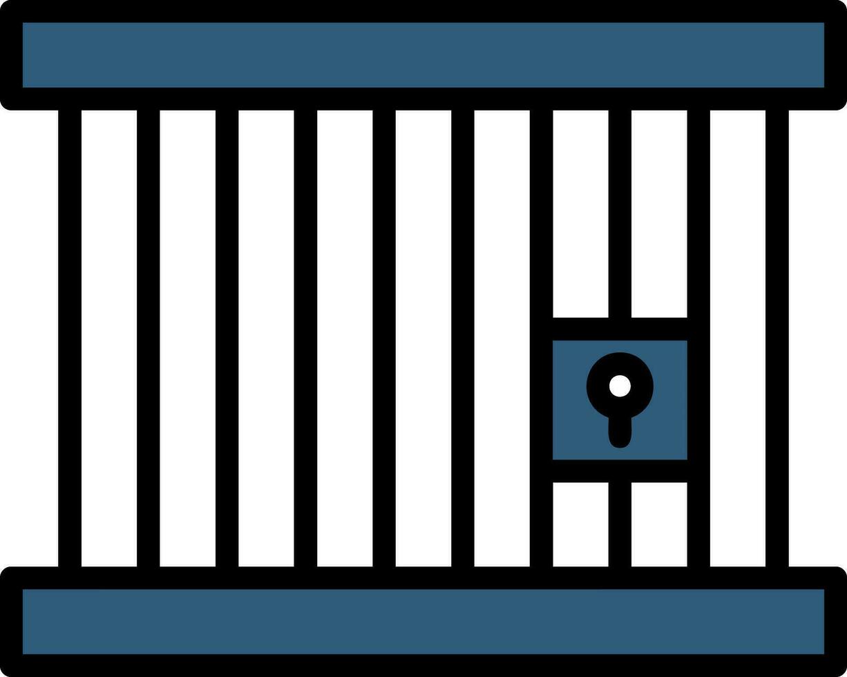 conception d'icône de vecteur de prison