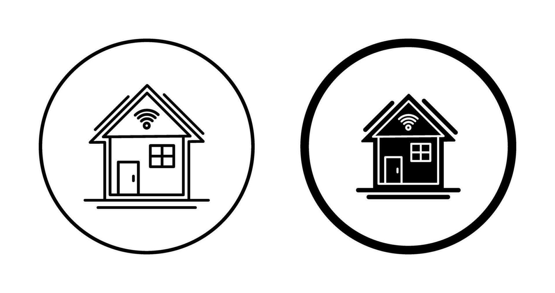 icône de vecteur de maison intelligente