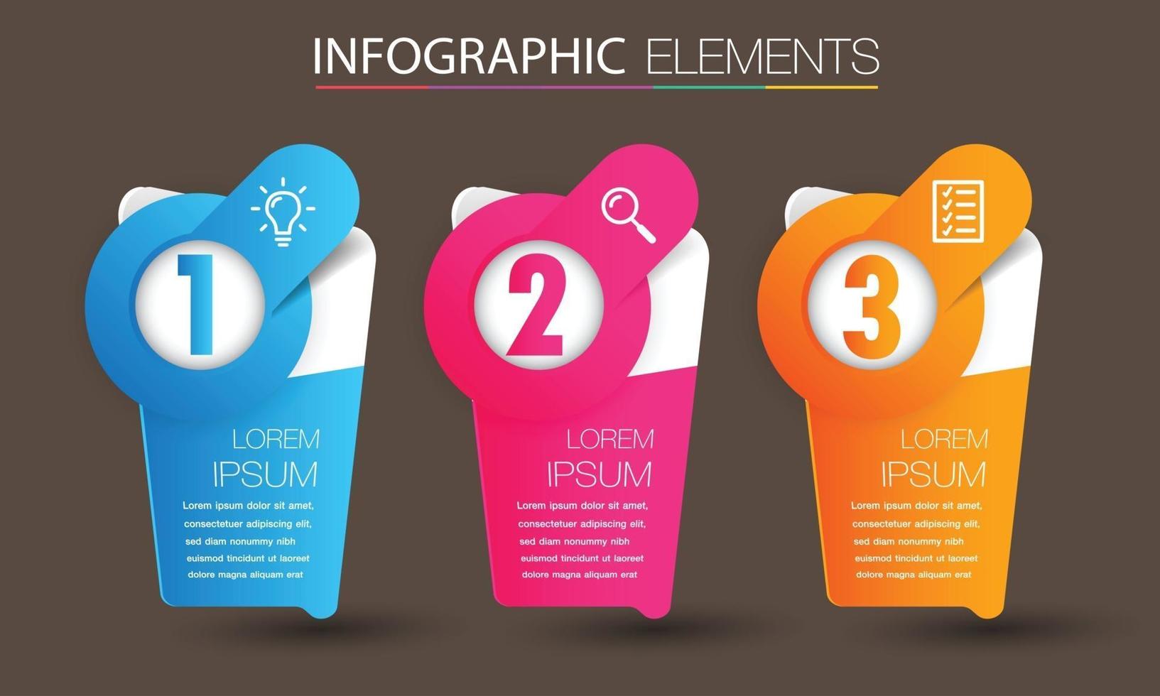 infographie de bannière de modèle de zone de texte moderne vecteur