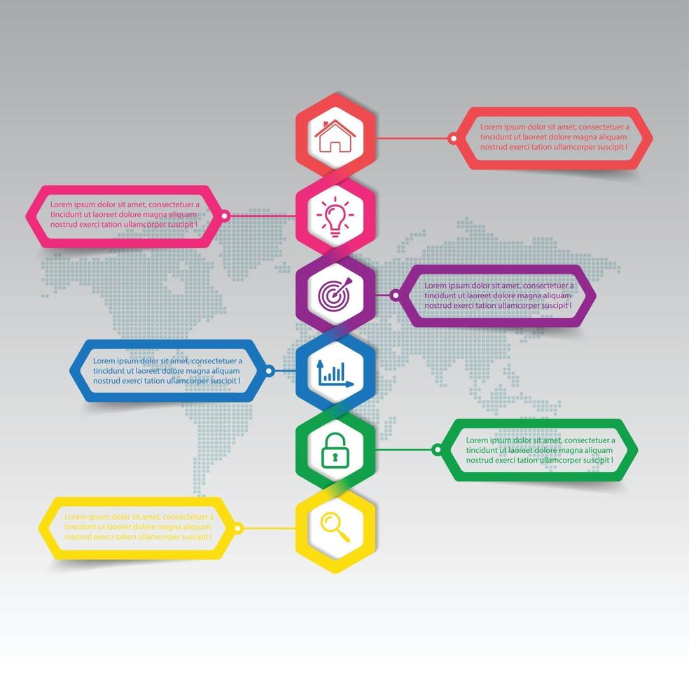 infographie de bannière de modèle de zone de texte moderne vecteur