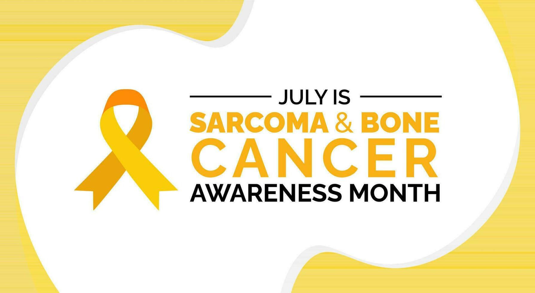 sarcome et OS cancer conscience mois arrière-plan, bannière, affiche et carte conception modèle célèbre dans juillet. vecteur