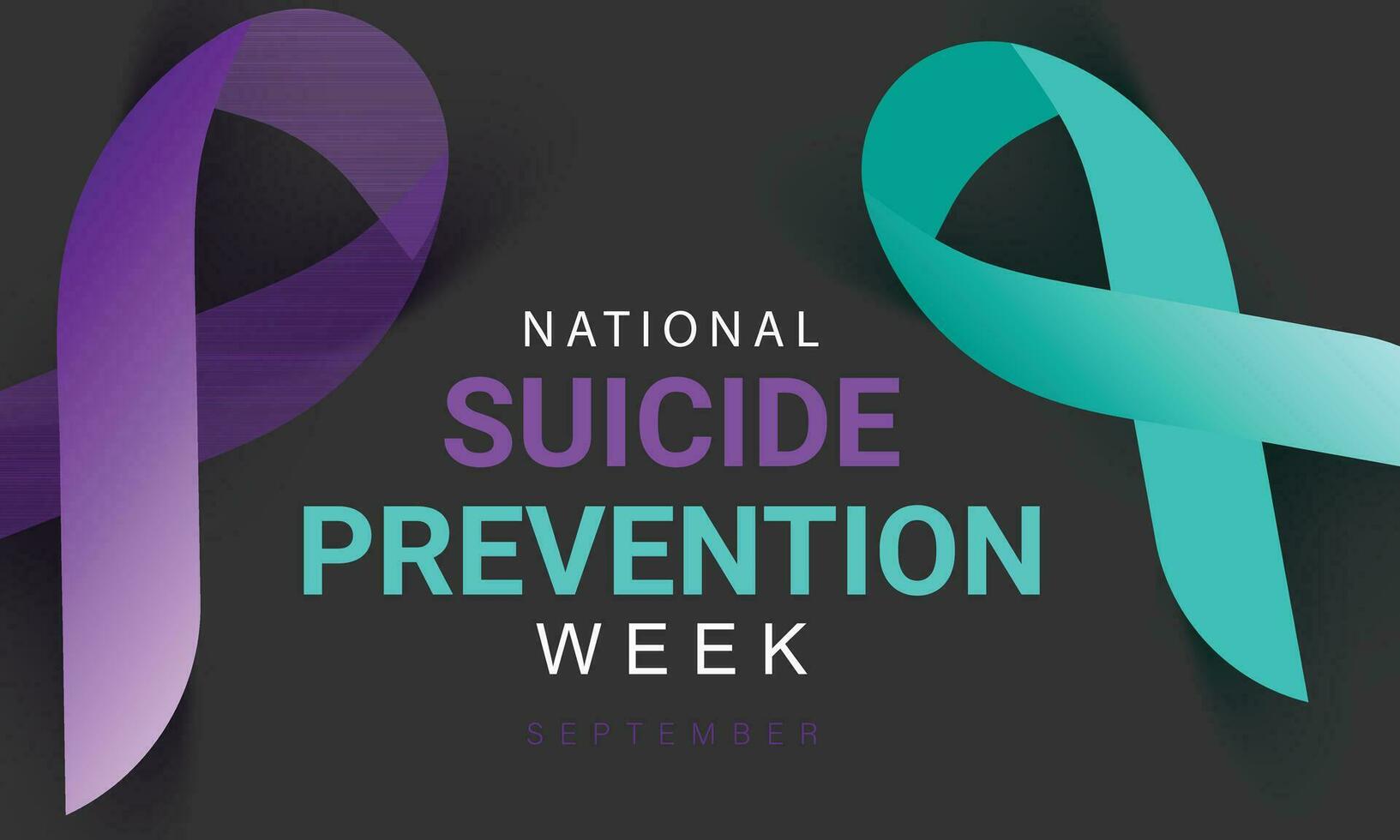 nationale suicide la prévention semaine. arrière-plan, bannière, carte, affiche, modèle. vecteur illustration.