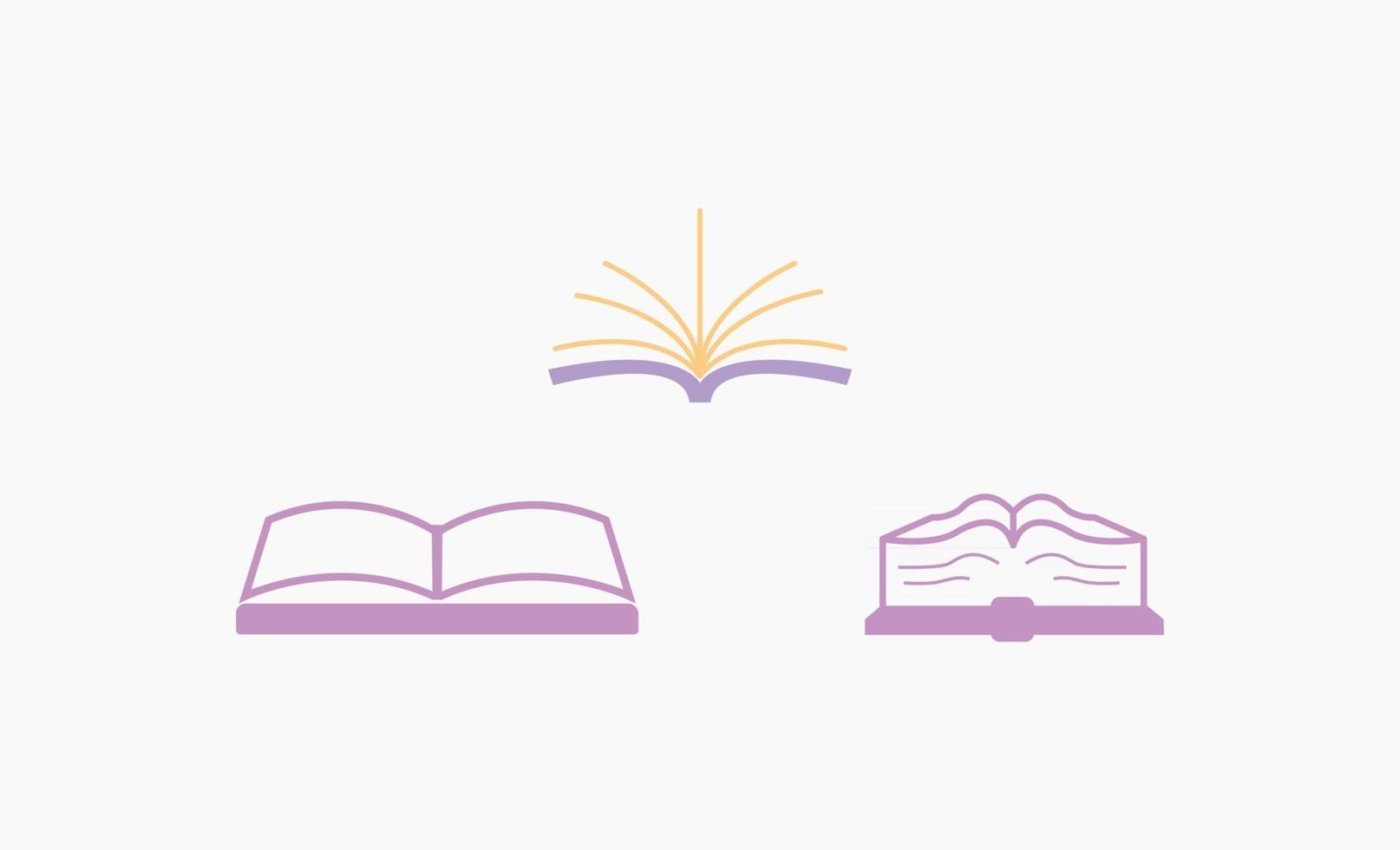 livre ou livre ouvert icône clipart design vector illustration